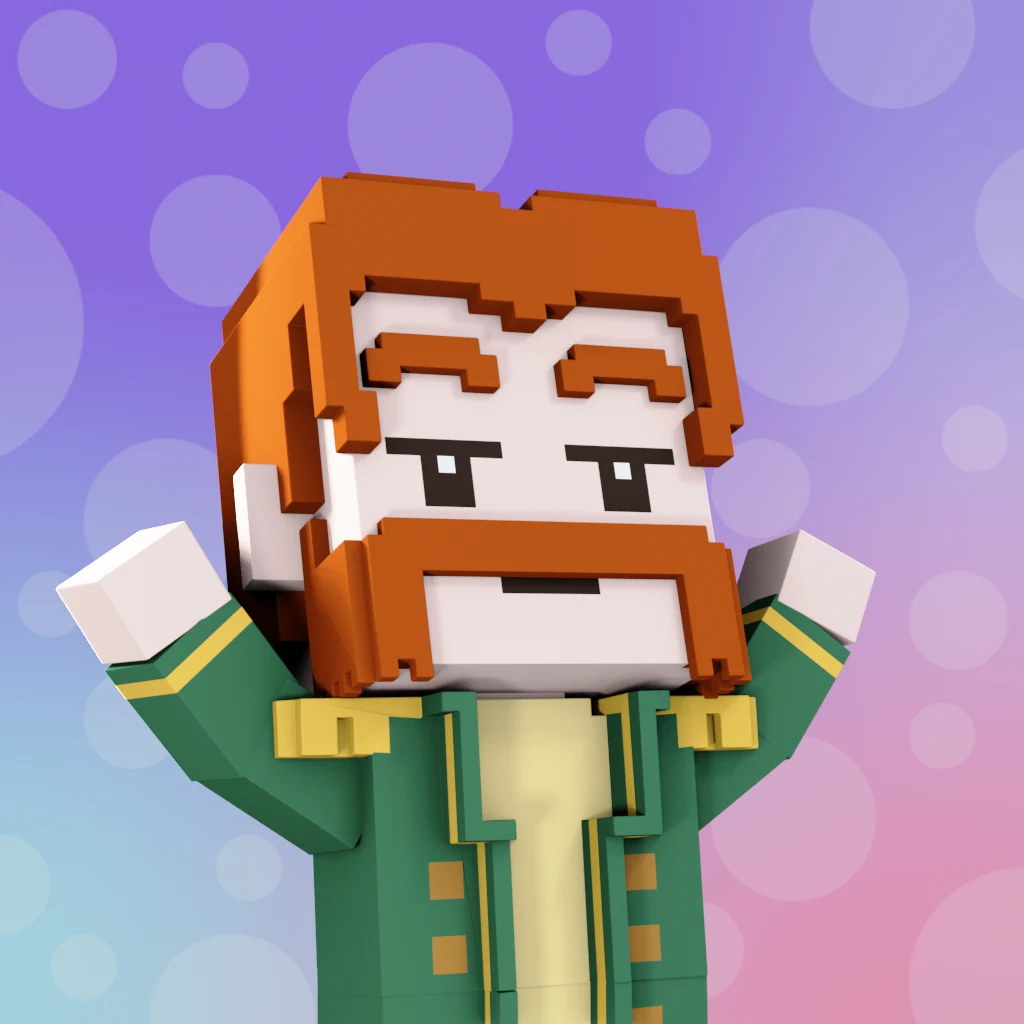 Pirate #7889 voxel render