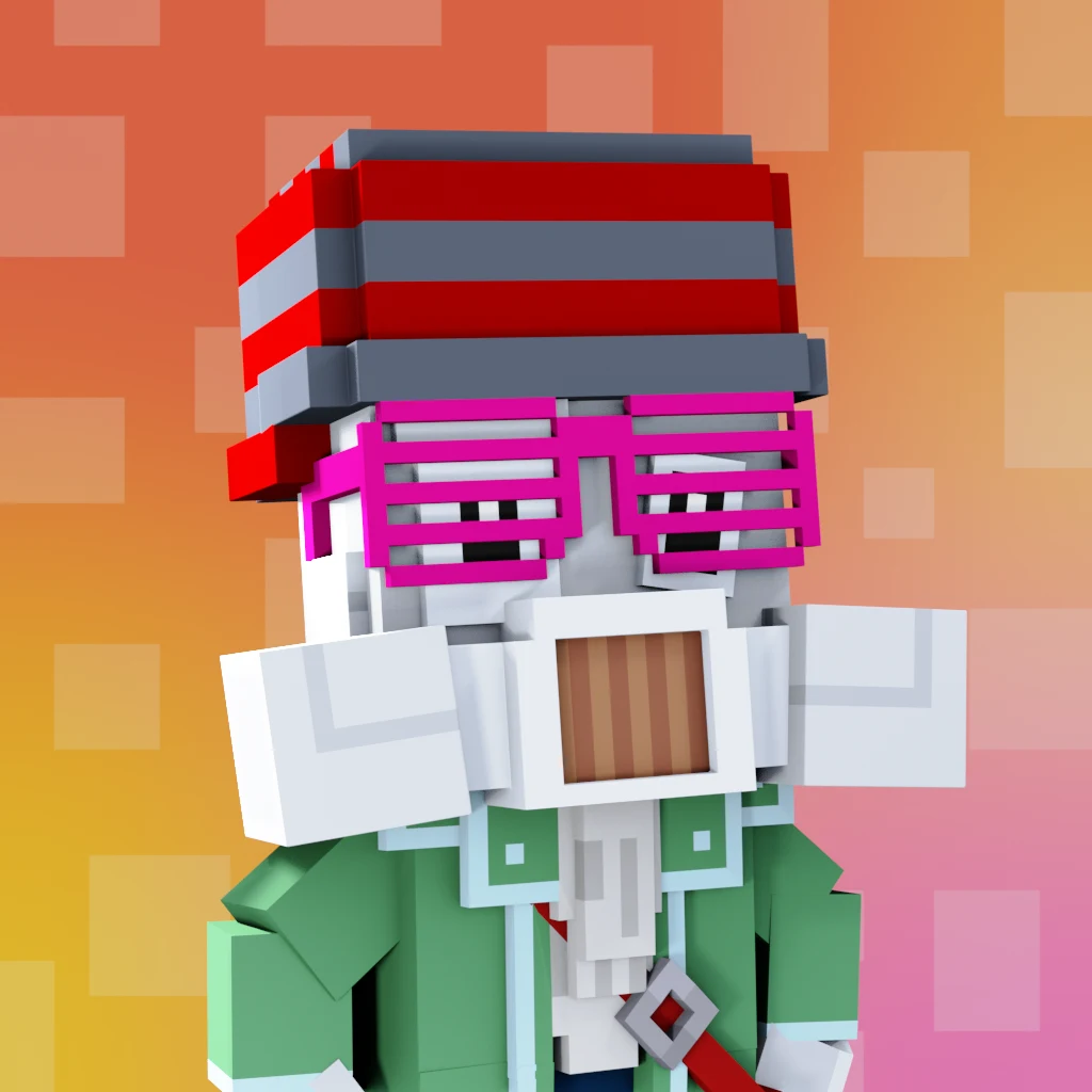 Pirate #7890 voxel render