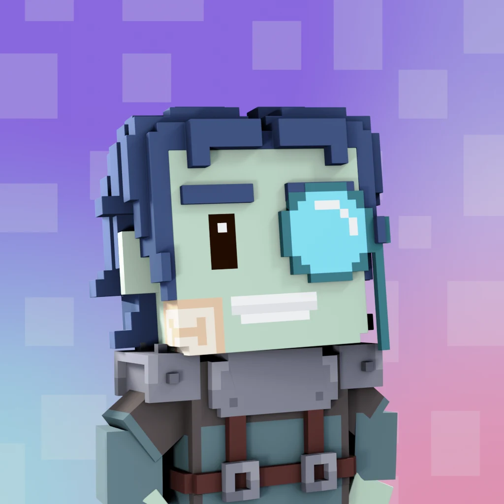 Pirate #7891 voxel render