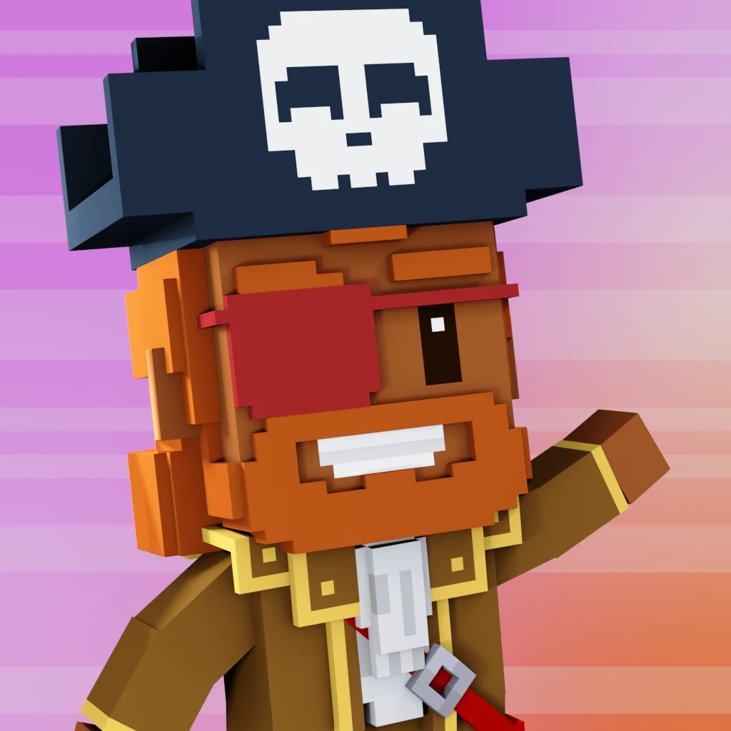 Pirate #7892 voxel render