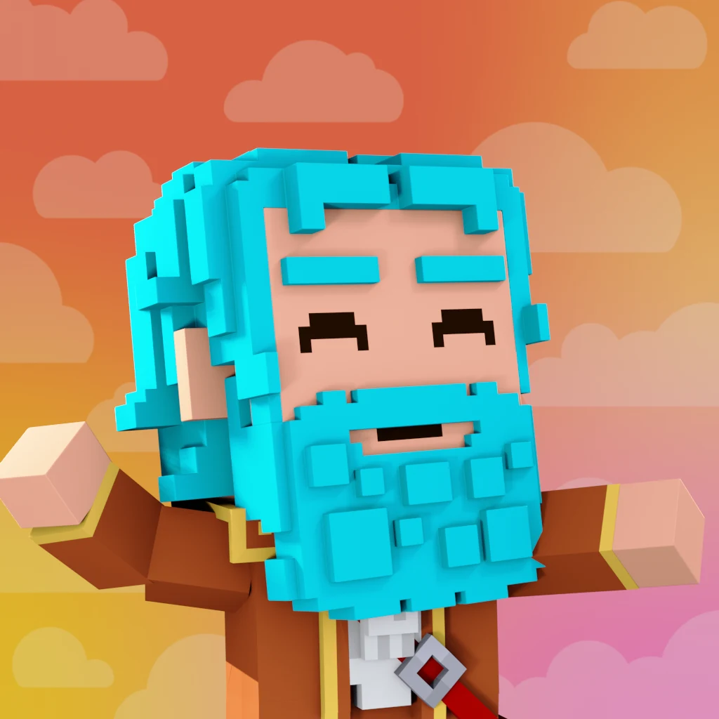 Pirate #7894 voxel render