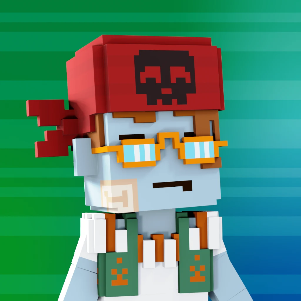 Pirate #7895 voxel render
