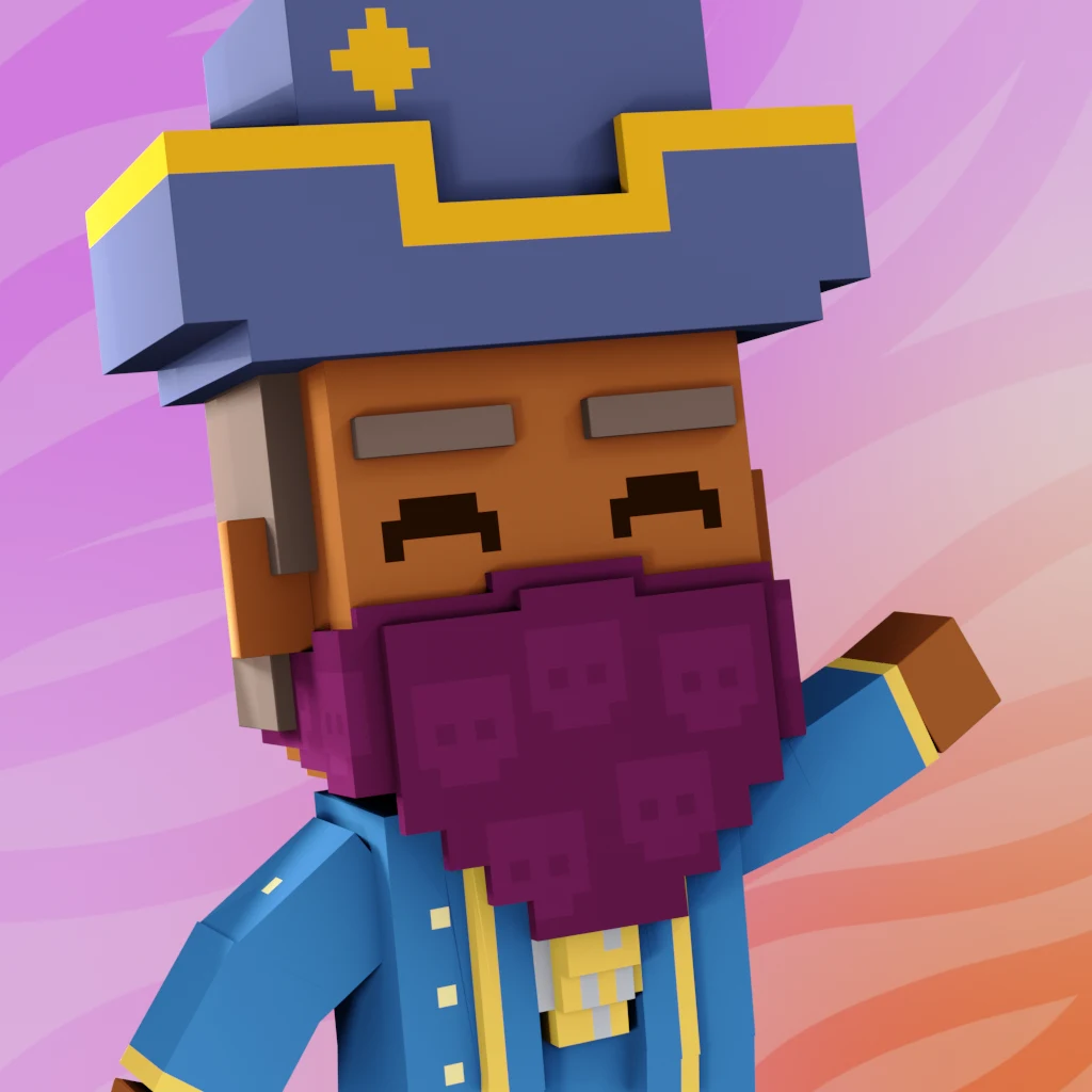 Pirate #7897 voxel render