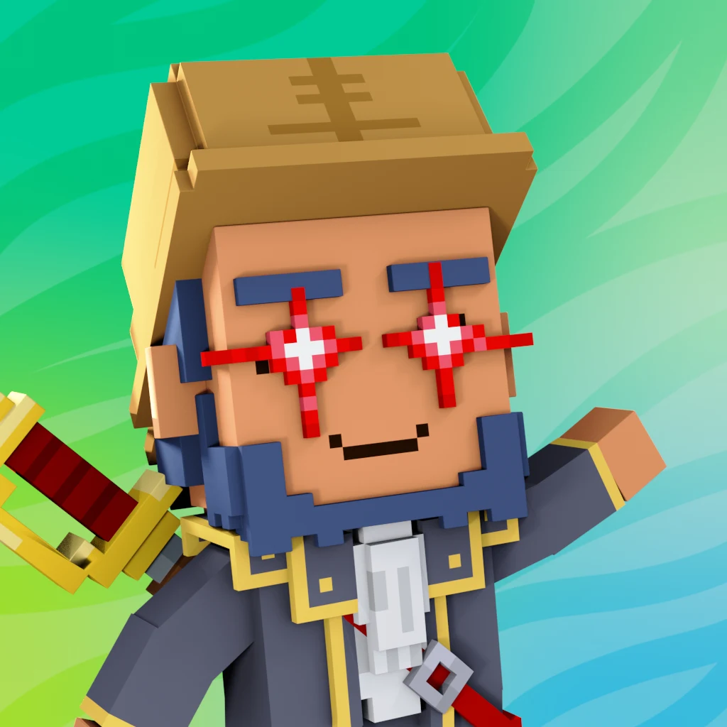 Pirate #7898 voxel render
