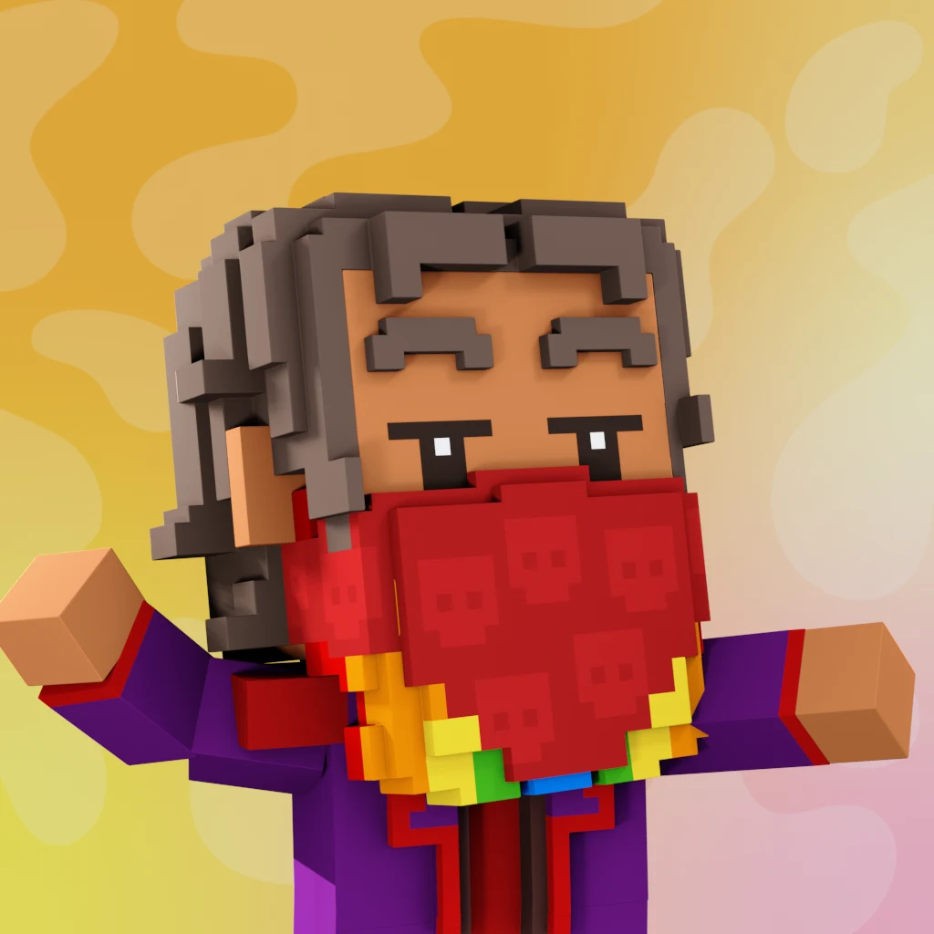 Pirate #7900 voxel render