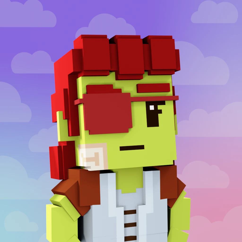 Pirate #7908 voxel render
