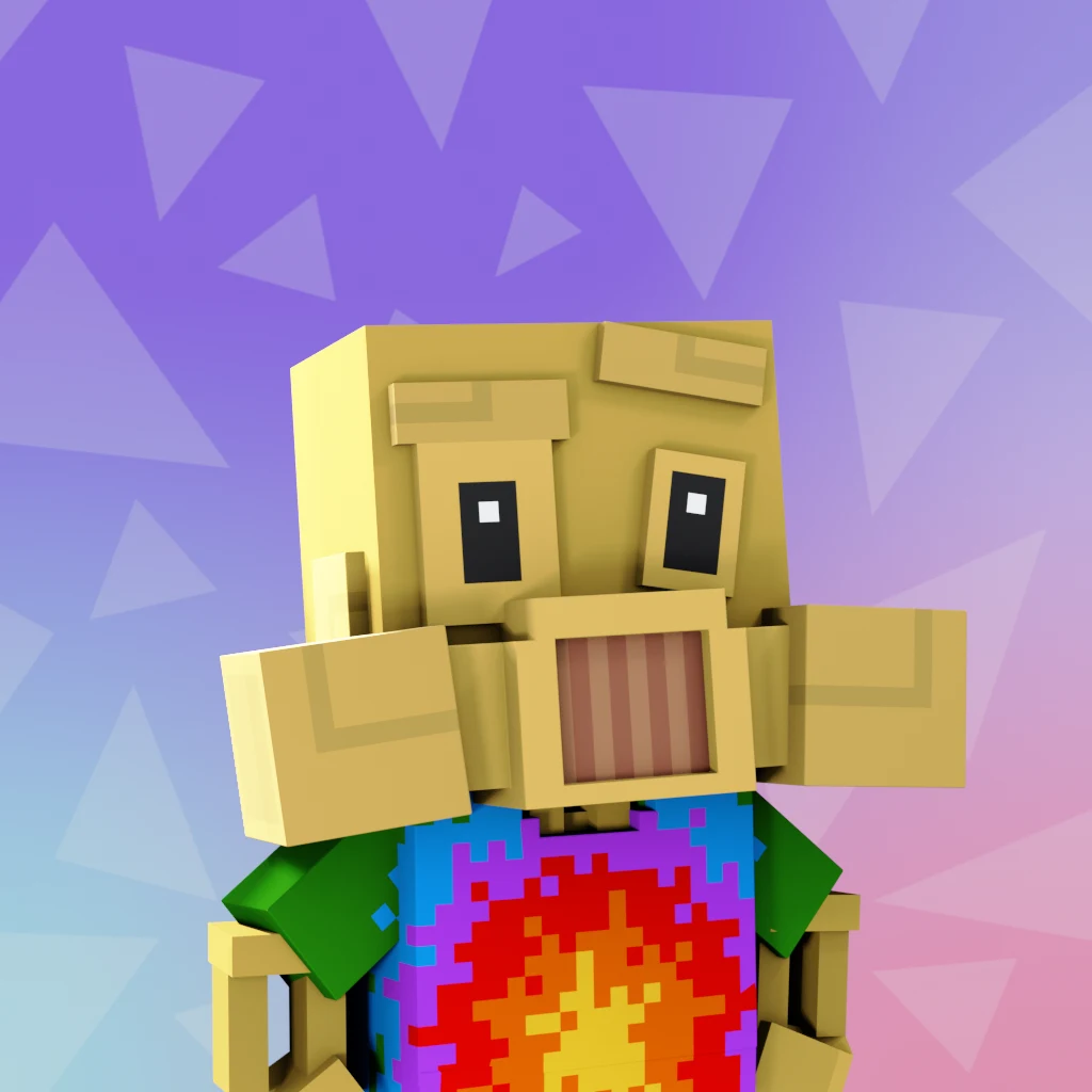 Pirate #7916 voxel render