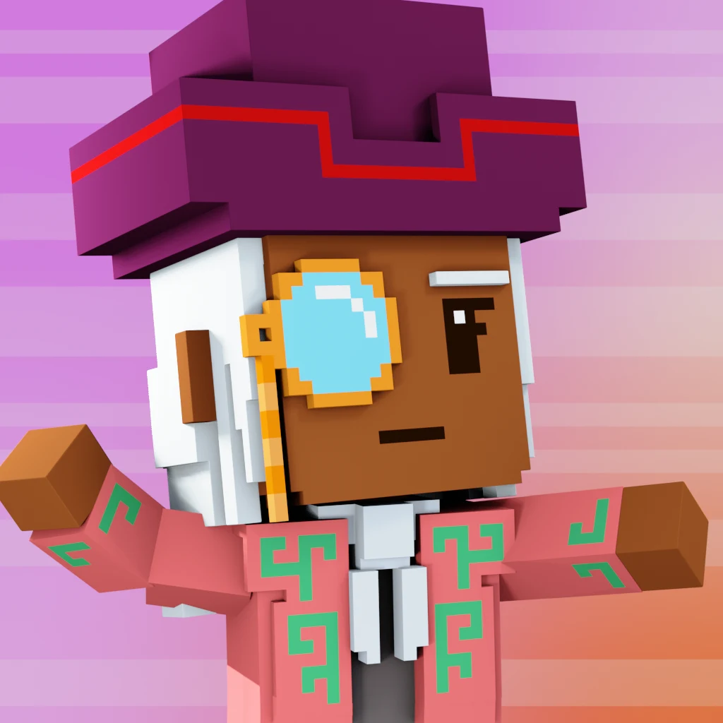 Pirate #7920 voxel render