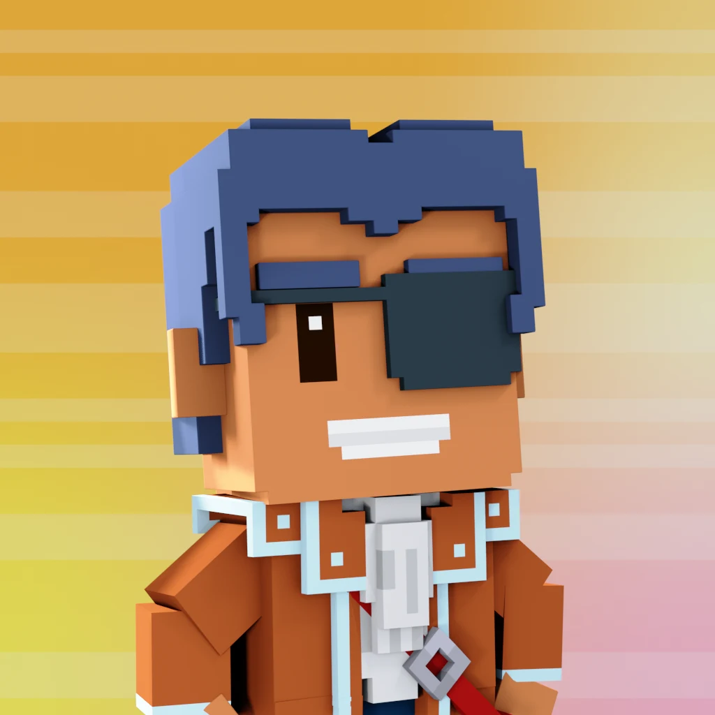 Pirate #7921 voxel render