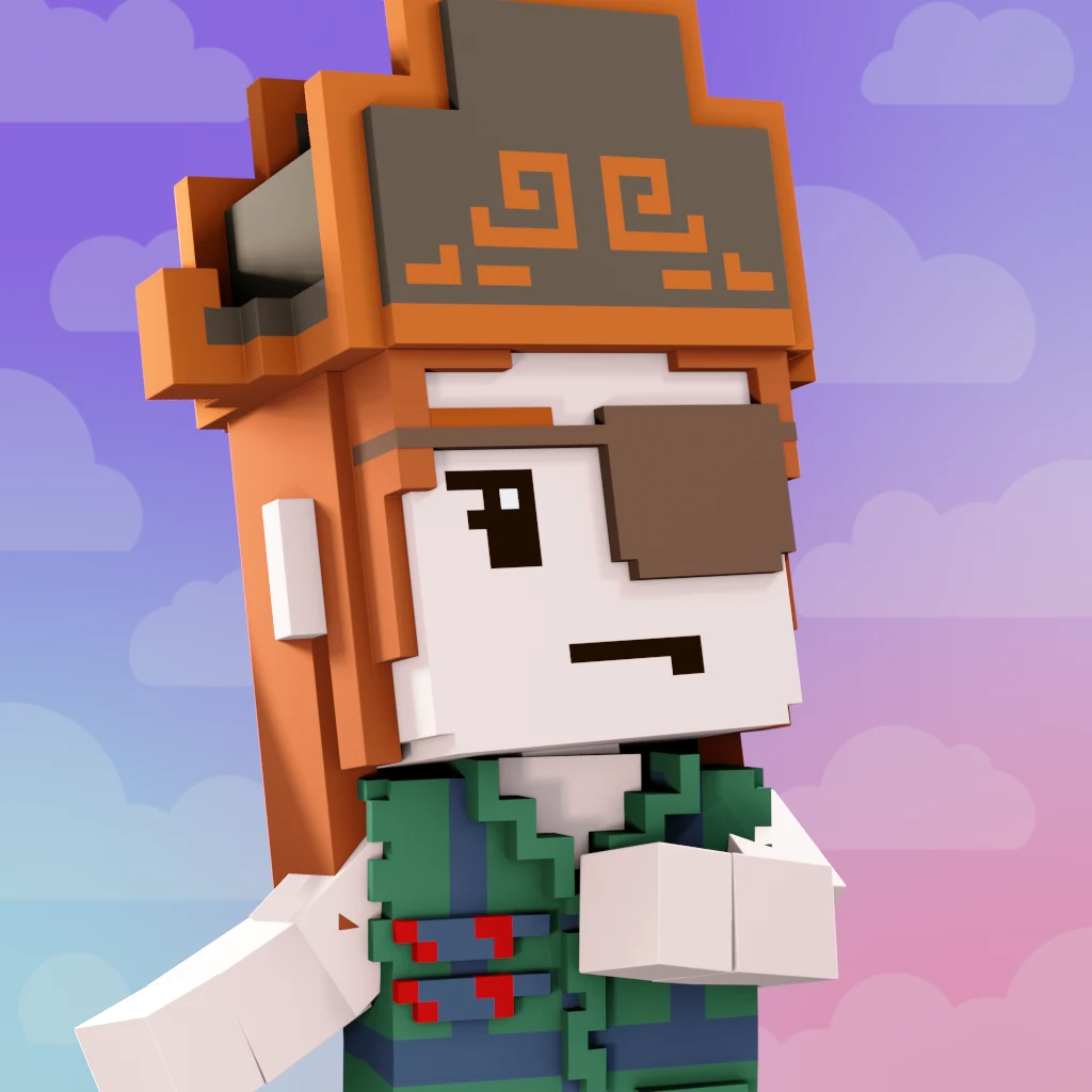 Pirate #7924 voxel render