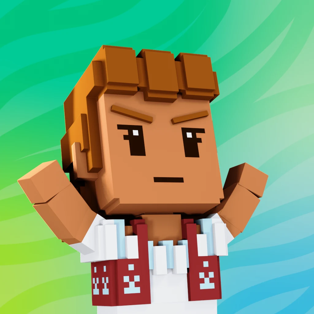 Pirate #7925 voxel render