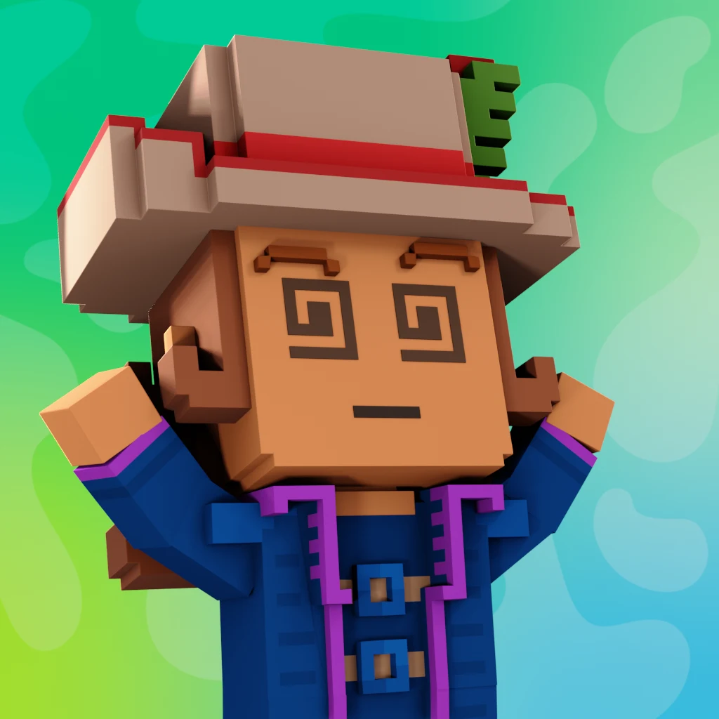 Pirate #7926 voxel render