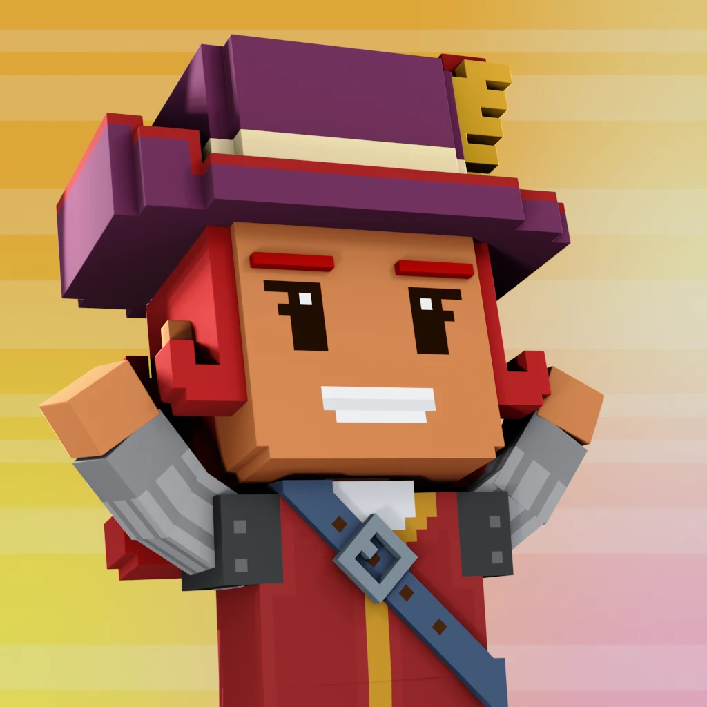 Pirate #7937 voxel render