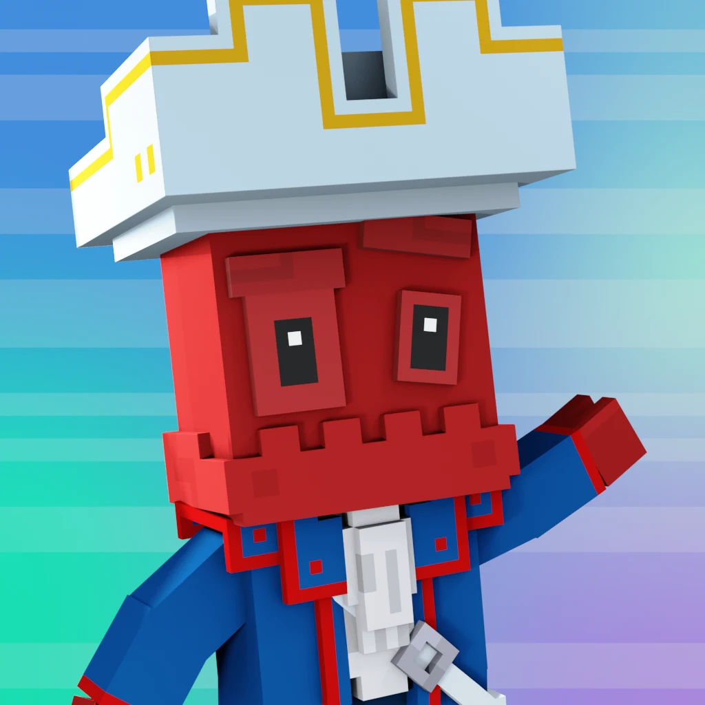 Pirate #7942 voxel render