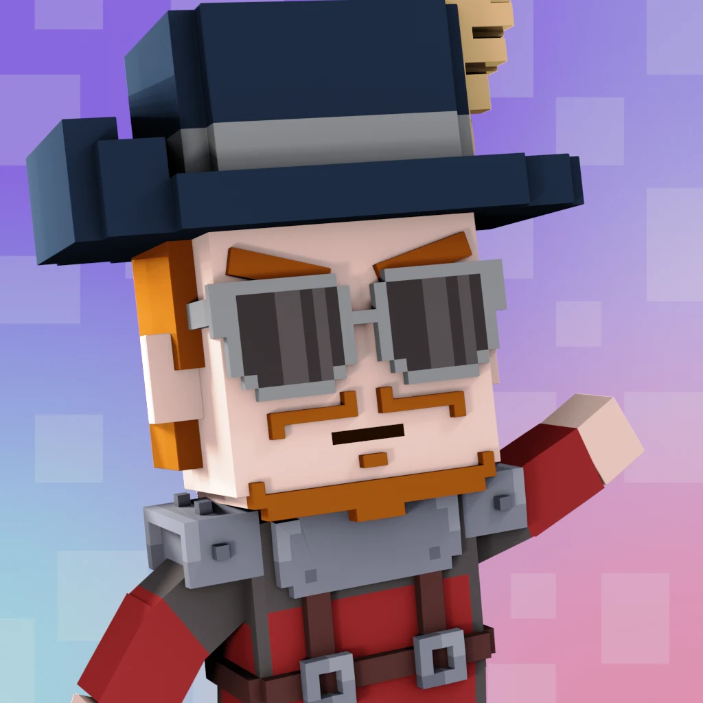 Pirate #7949 voxel render