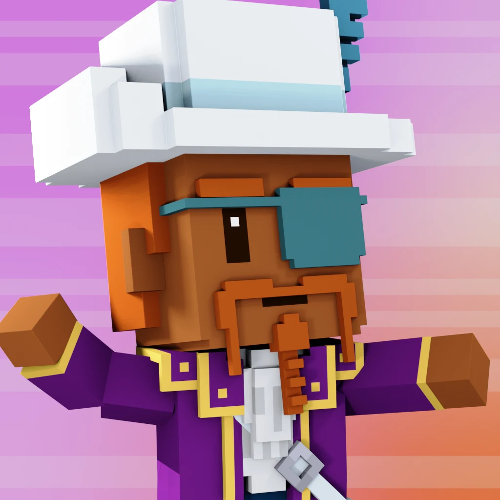 Pirate #795 voxel render