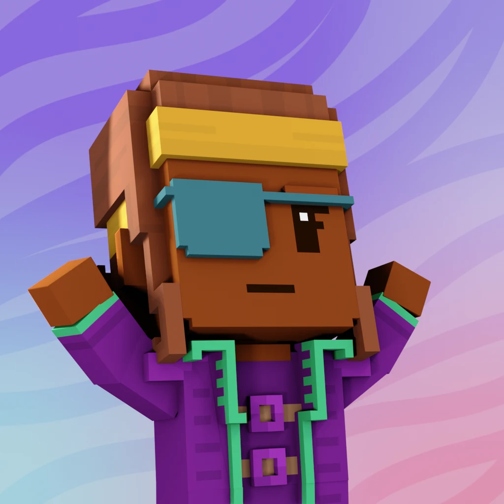 Pirate #7951 voxel render