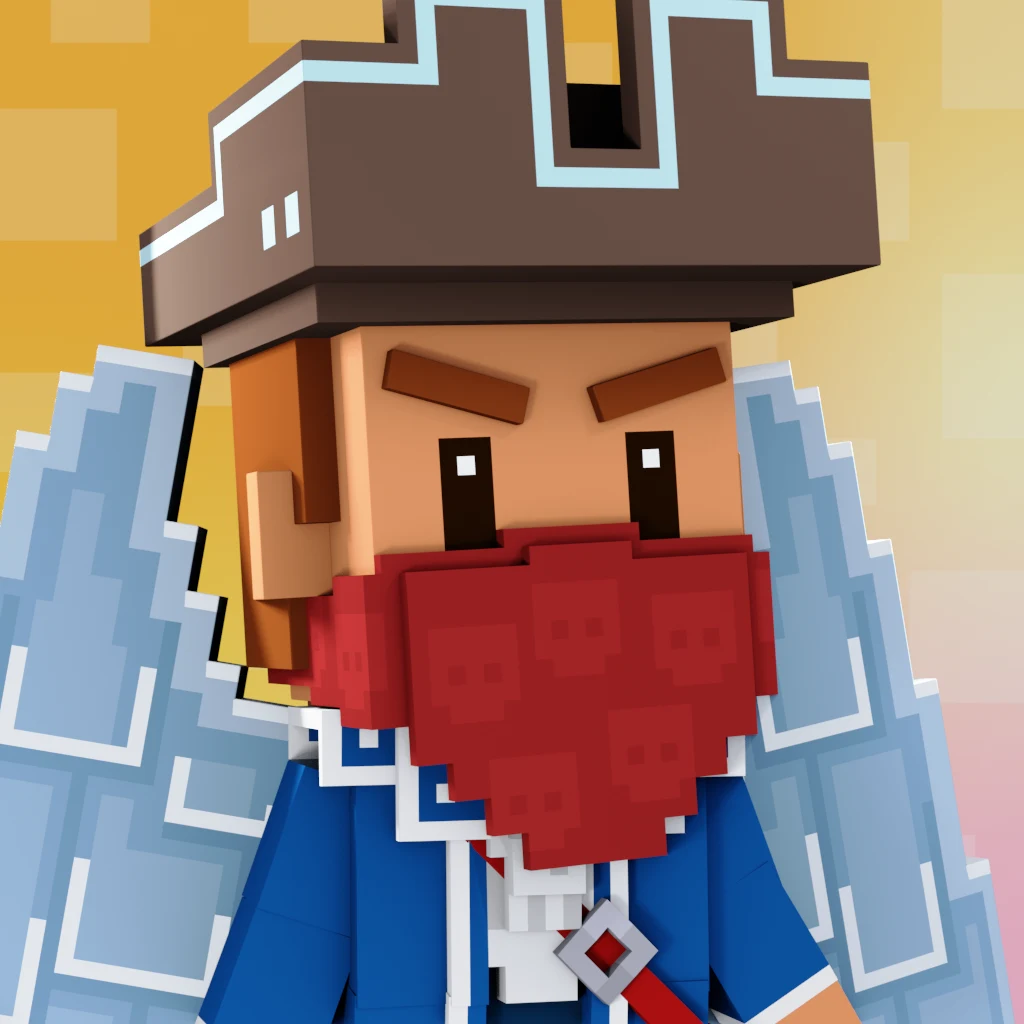 Pirate #7952 voxel render