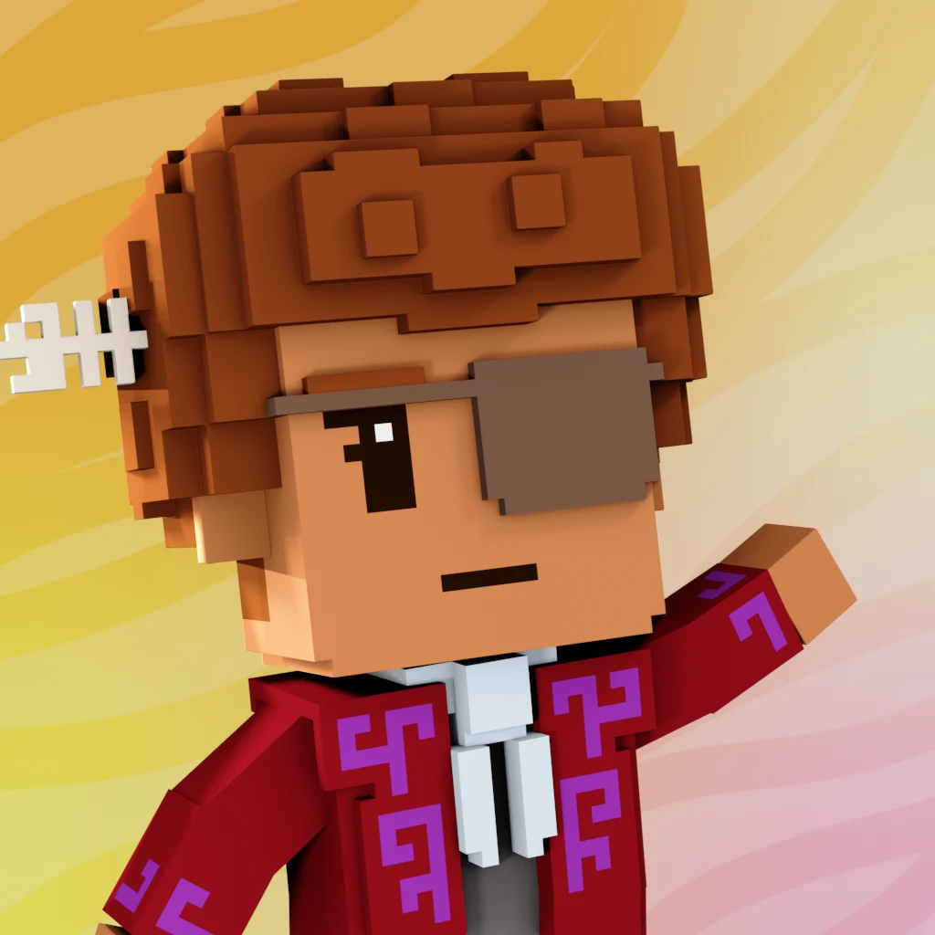 Pirate #7954 voxel render