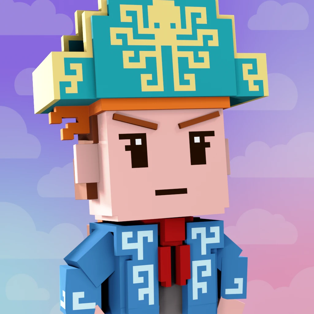Pirate #7966 voxel render