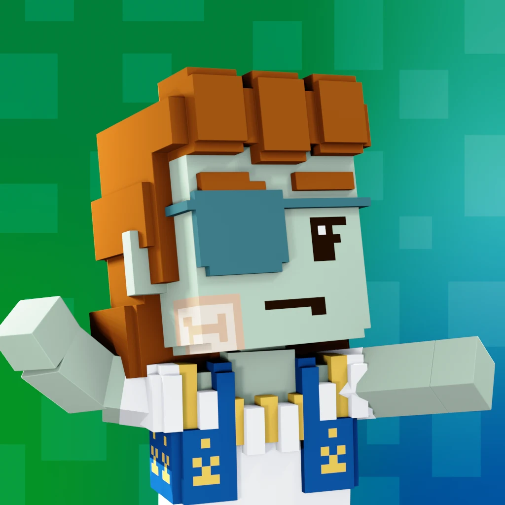 Pirate #7967 voxel render