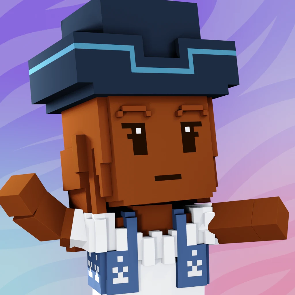 Pirate #7971 voxel render
