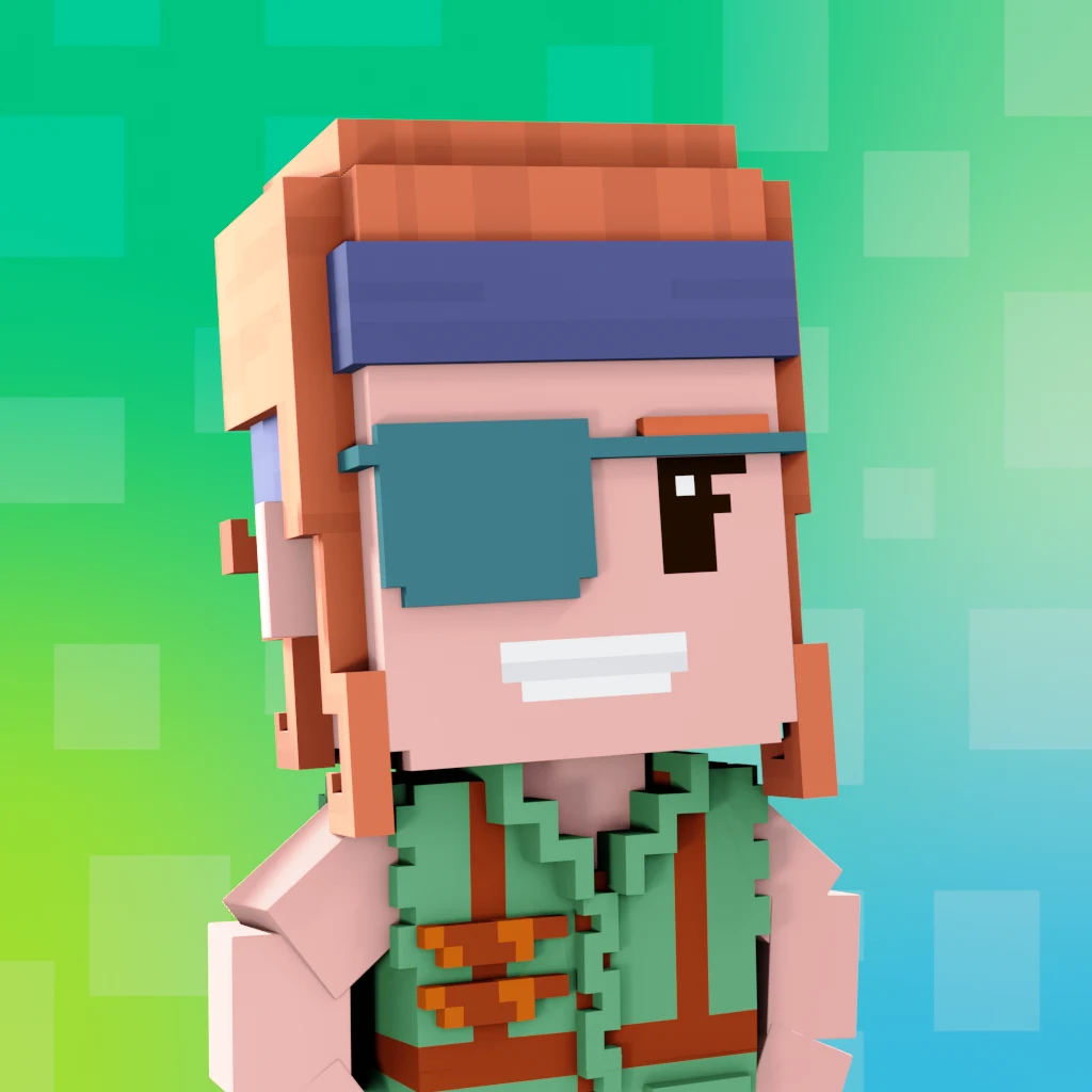 Pirate #7974 voxel render