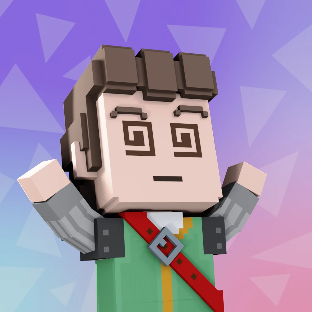 Pirate #7976 voxel render