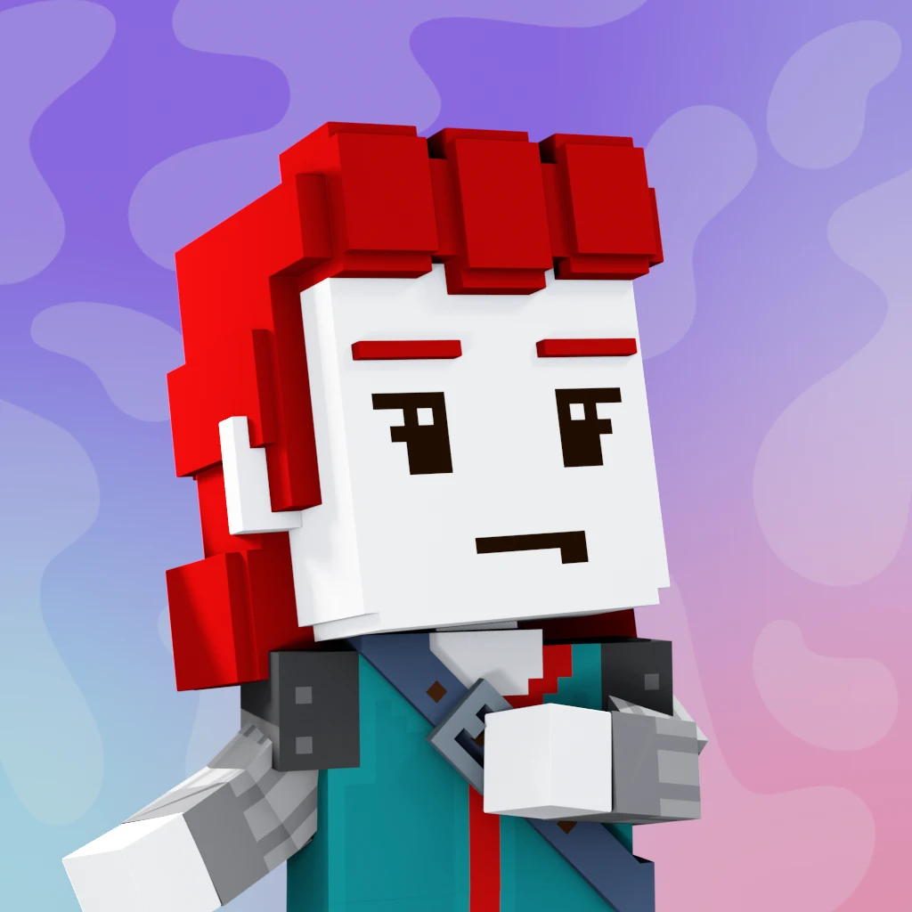 Pirate #7977 voxel render