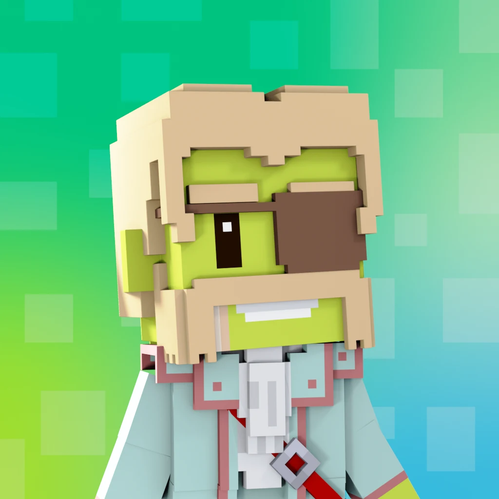 Pirate #7978 voxel render