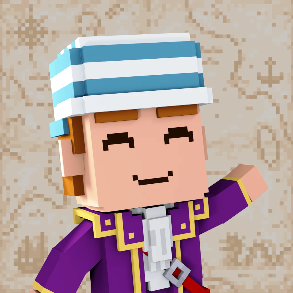 Pirate #7980 voxel render
