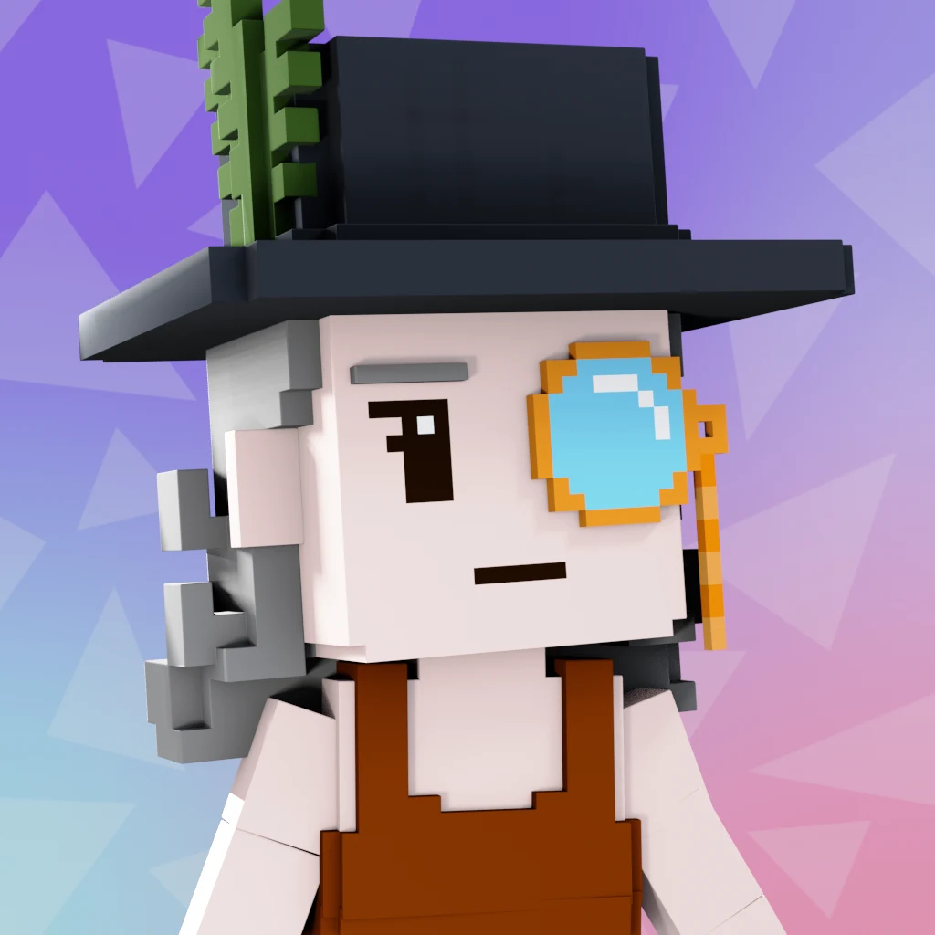 Pirate #7985 voxel render
