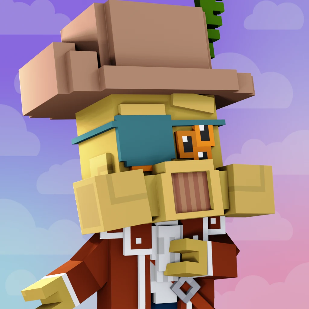 Pirate #7987 voxel render