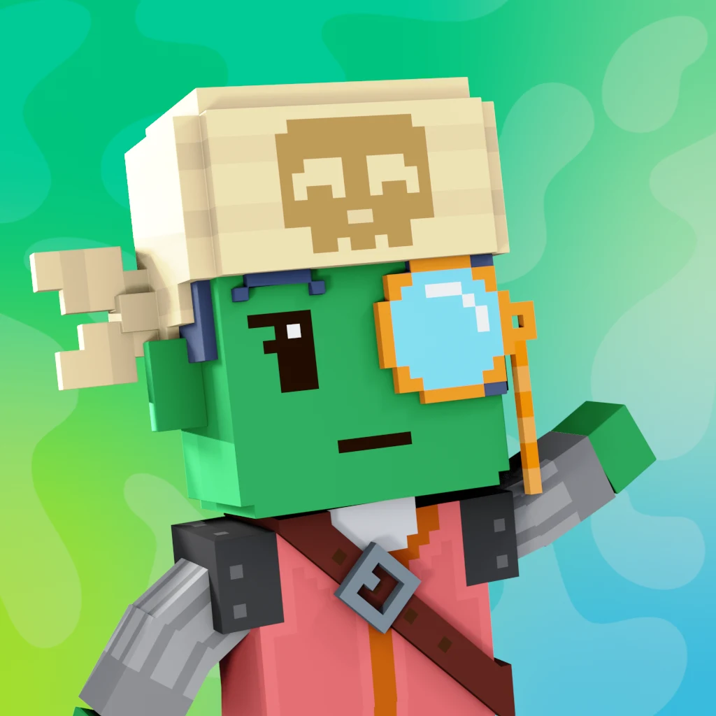 Pirate #7988 voxel render