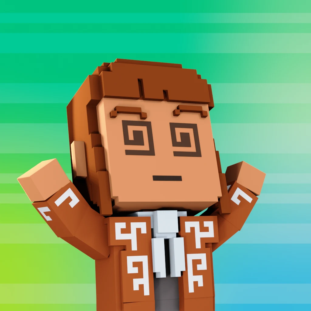 Pirate #7992 voxel render