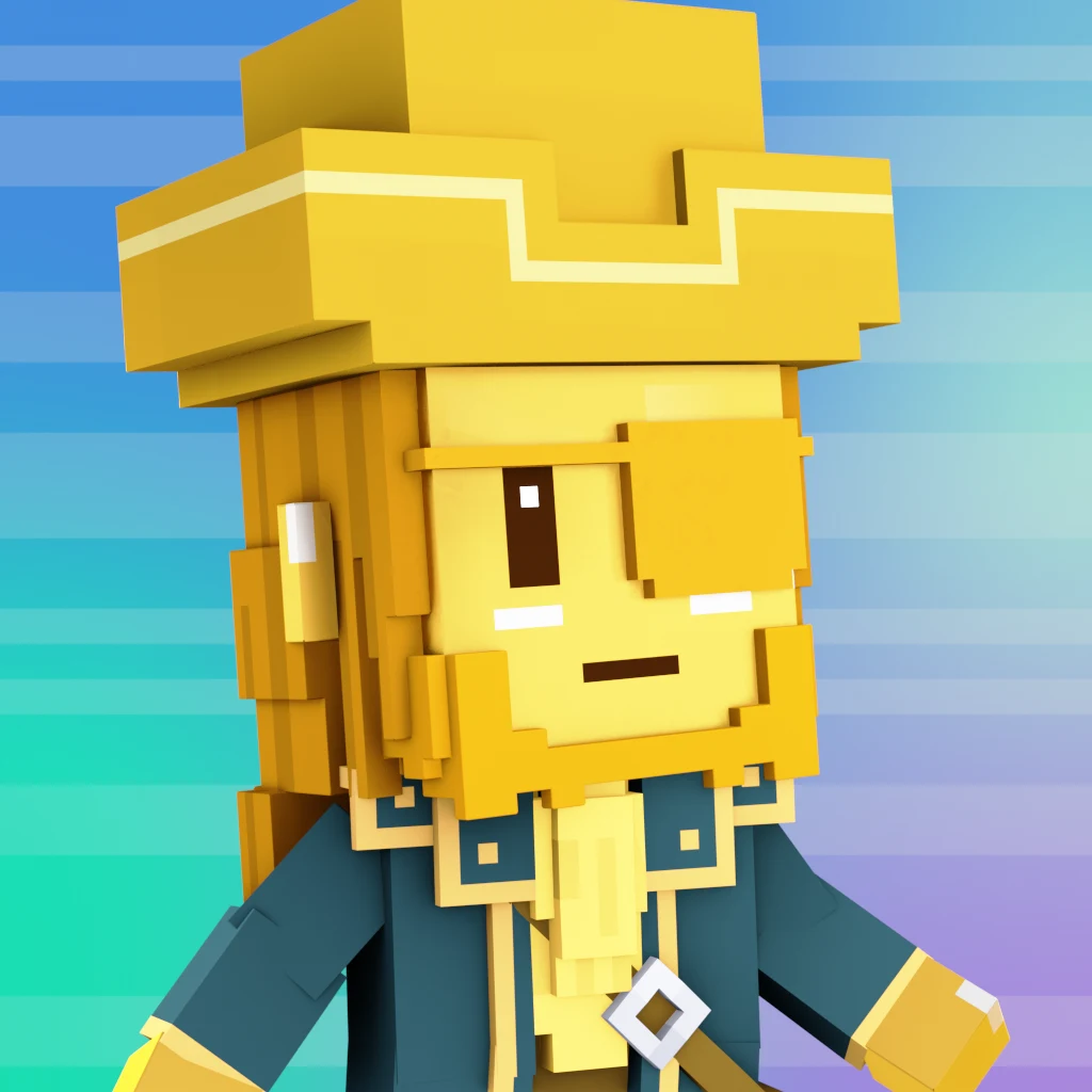 Pirate #7993 voxel render