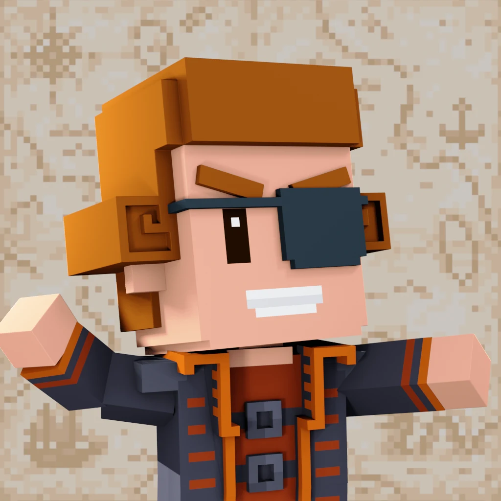 Pirate #7994 voxel render