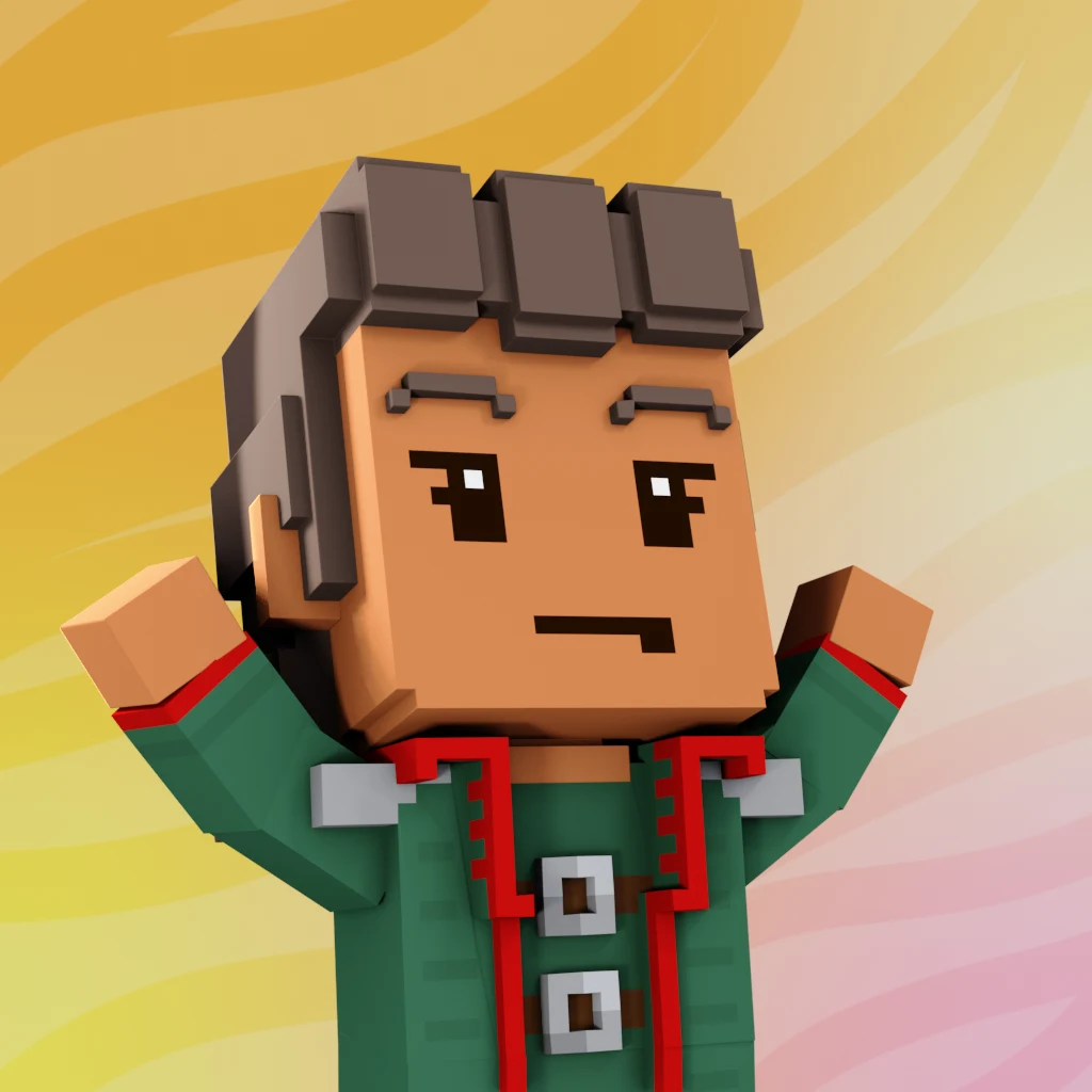 Pirate #7996 voxel render