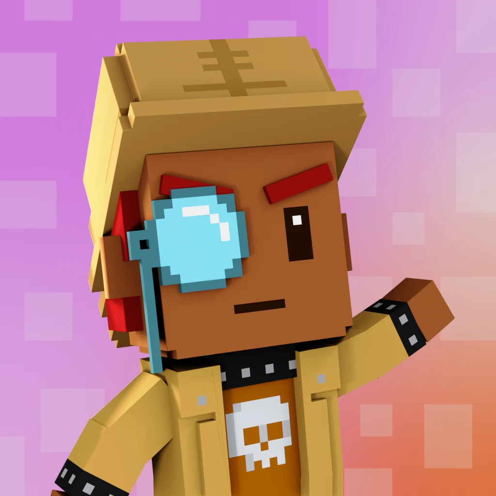 Pirate #7998 voxel render