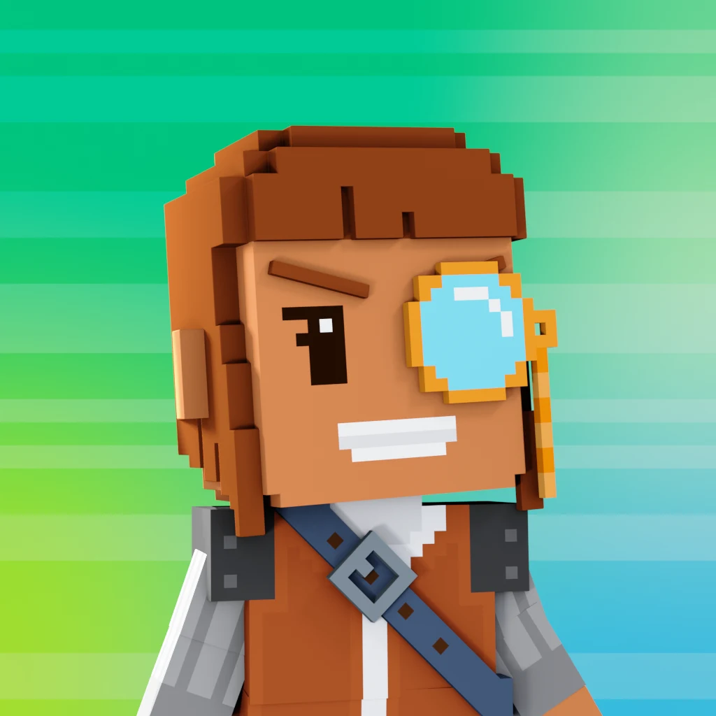 Pirate #8008 voxel render