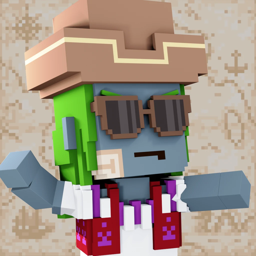 Pirate #8011 voxel render