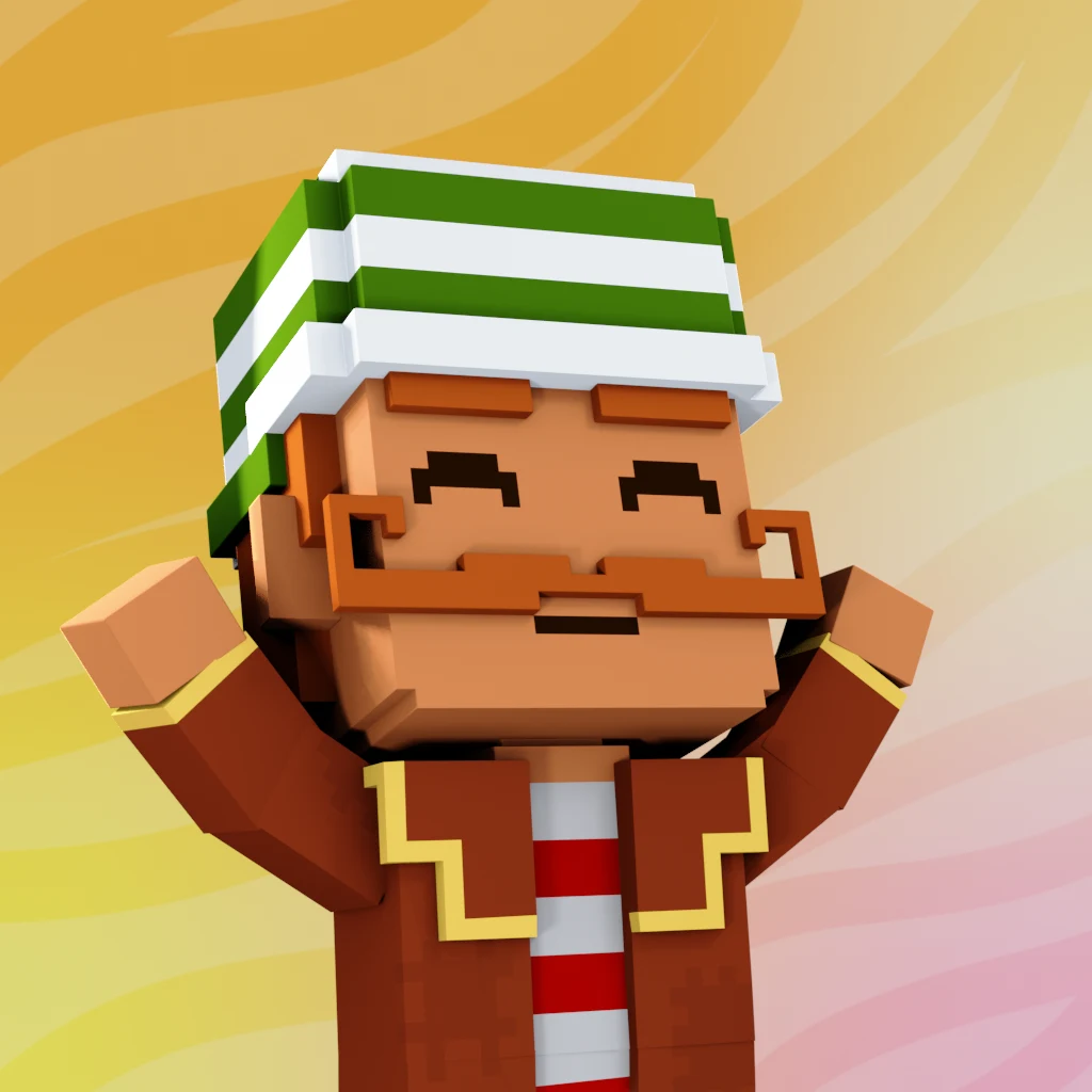 Pirate #8014 voxel render