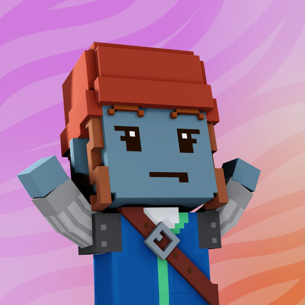 Pirate #802 voxel render