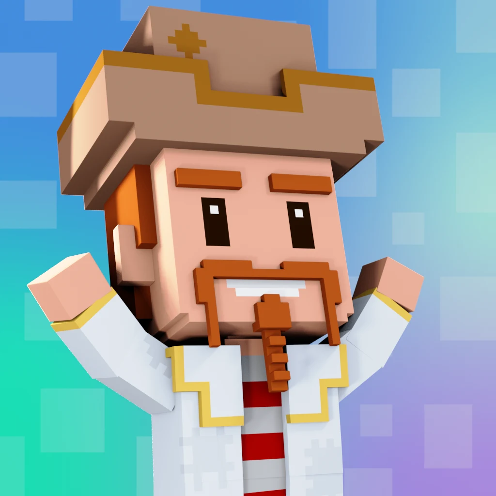 Pirate #8021 voxel render