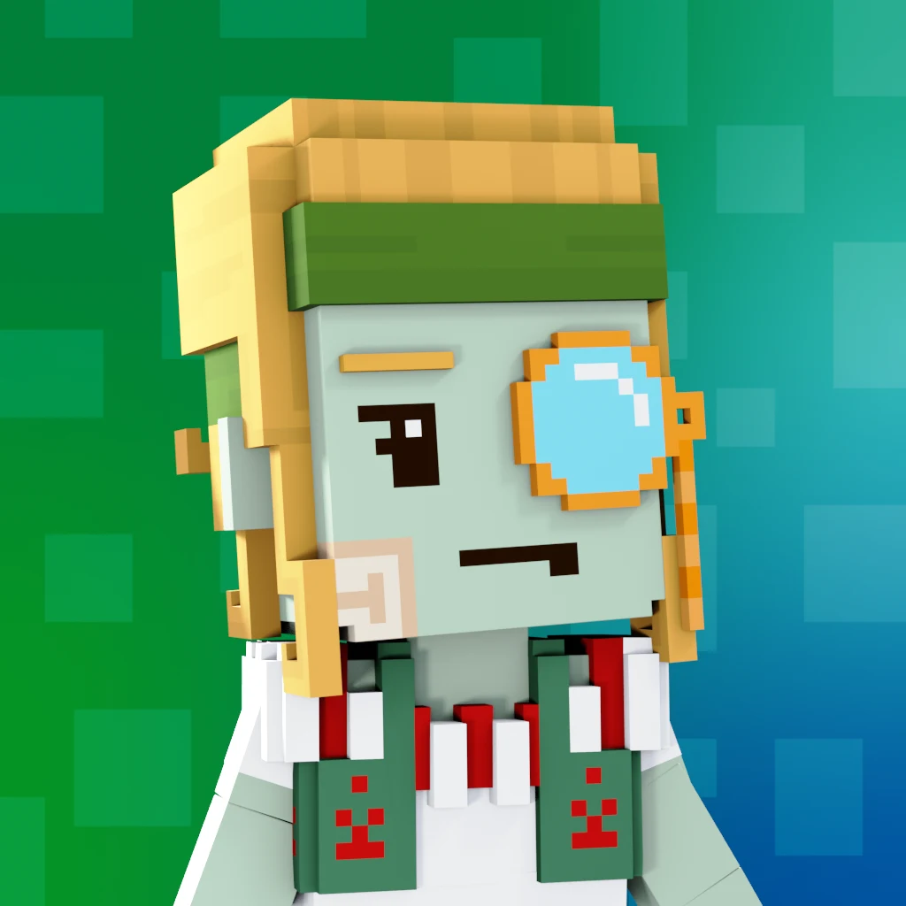 Pirate #8023 voxel render