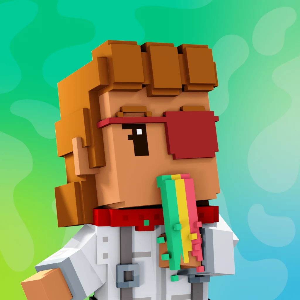 Pirate #8026 voxel render