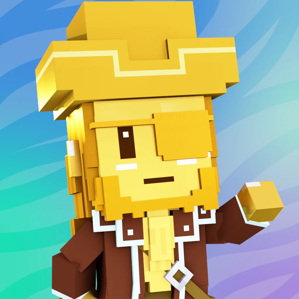 Pirate #8027 voxel render
