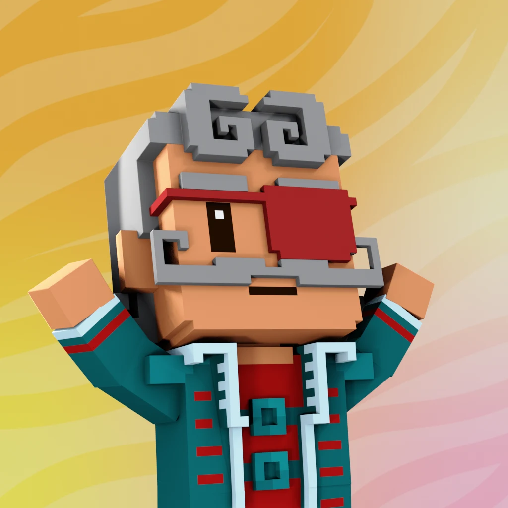 Pirate #803 voxel render