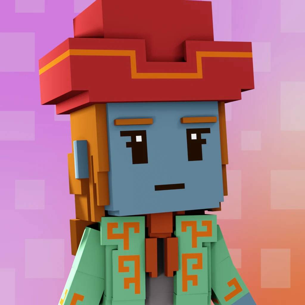 Pirate #8033 voxel render