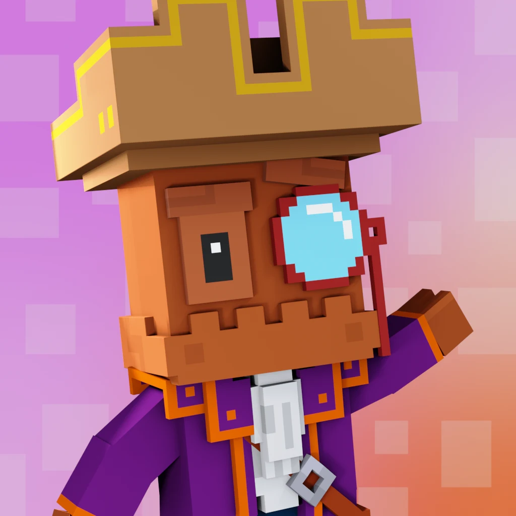 Pirate #8038 voxel render